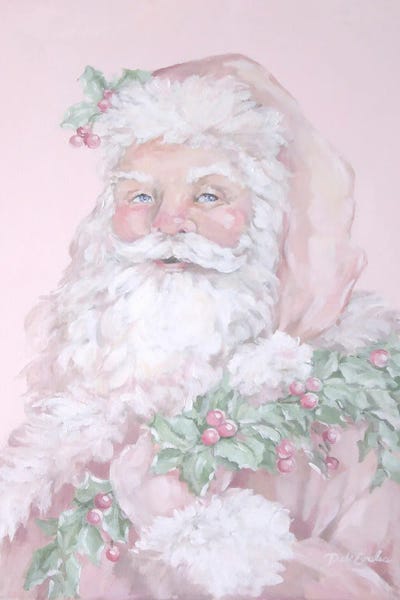 Art By 50 Women Artists: Pink Santa by Debi Coules