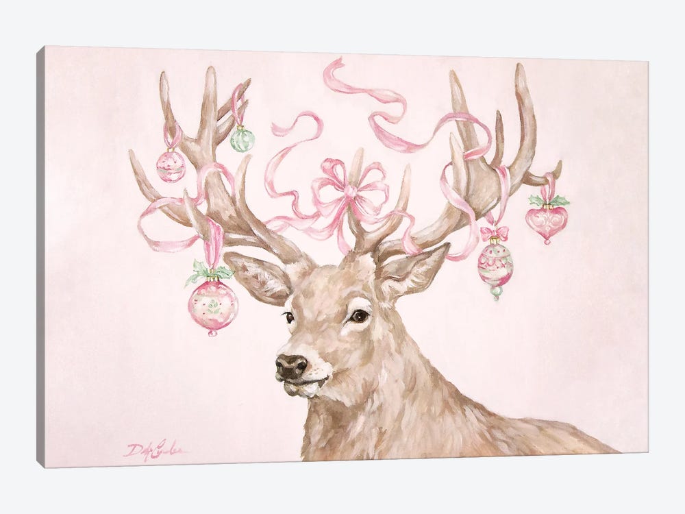 Christmas Stag by Debi Coules 1-piece Art Print