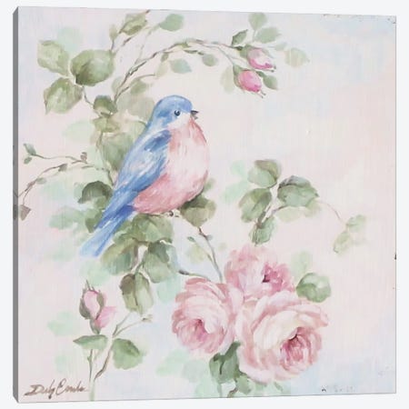 Bluebird Song I Canvas Print #DEB244} by Debi Coules Art Print