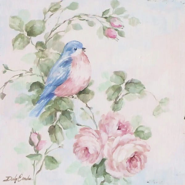 Shabby Chic Décor: Bluebird Song I by Debi Coules