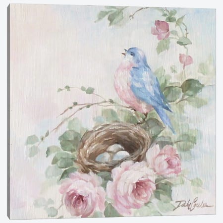 Bluebird Song II Canvas Print #DEB245} by Debi Coules Canvas Art Print
