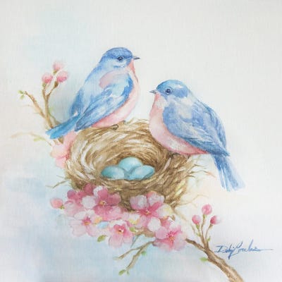 Rose Nest Retreat by Debi Coules art print