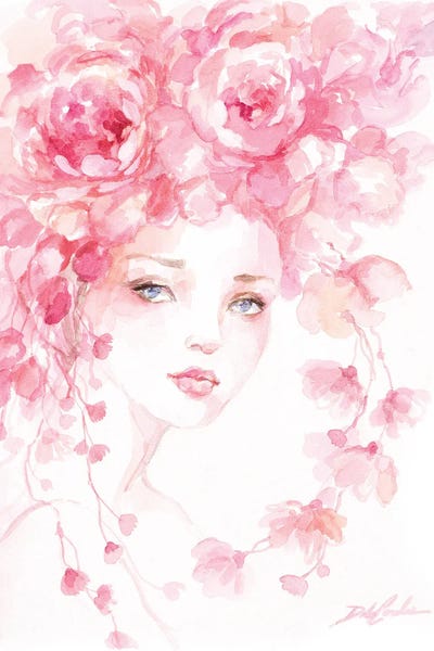 Debi Coules - Canvas Prints: Whisper Roses