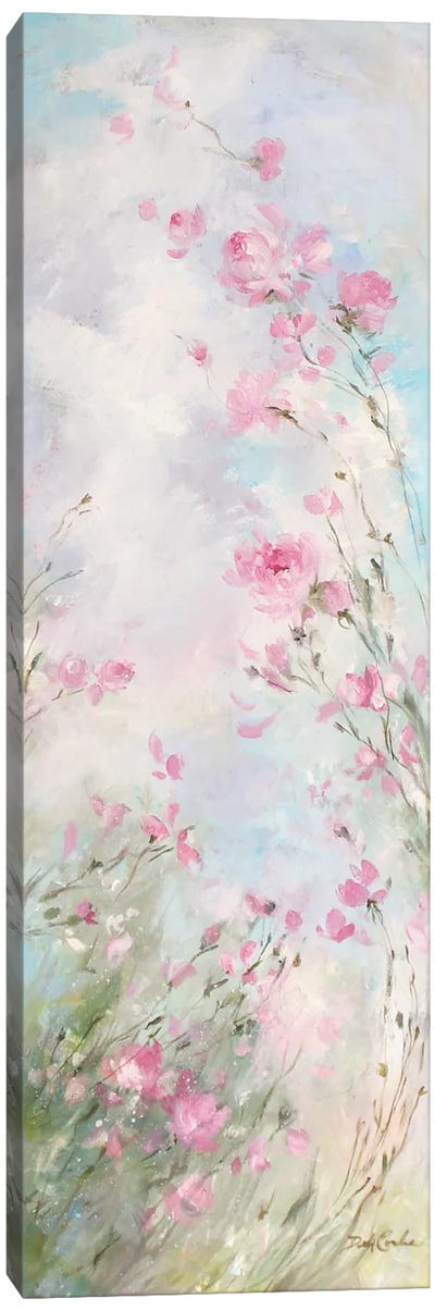 Morning Meadow Canvas Art Print - Garden & Floral Landscape Art