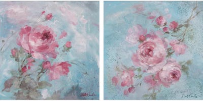 Winter Rose Diptych