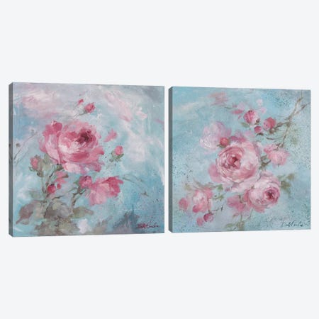 Winter Rose Diptych Canvas Print Set #DEB2HSET001} by Debi Coules Canvas Art Print