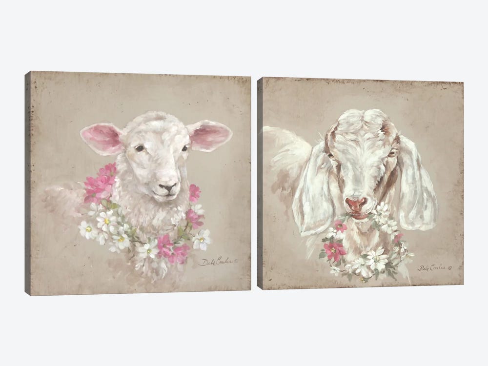 French Farmhouse I Diptych by Debi Coules 2-piece Canvas Artwork