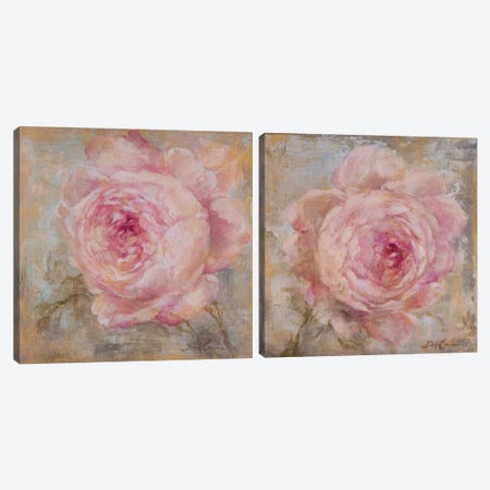 Rose Gold Diptych Canvas Print Set #DEB2HSET004} by Debi Coules Canvas Artwork