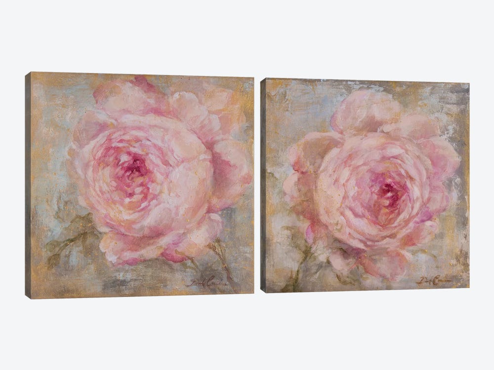 Rose Gold Diptych by Debi Coules 2-piece Art Print