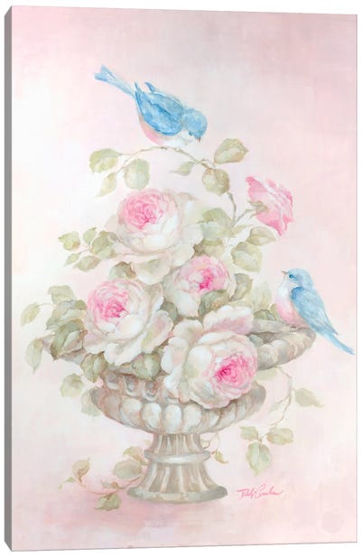 Sweet Rose Song Canvas Art Print - Debi Coules Florals