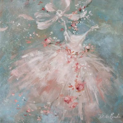 Whisper II by Debi Coules framed canvas print