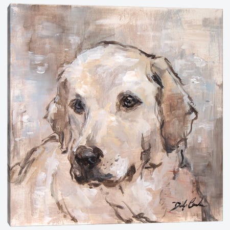 Lovely Lab Canvas Print #DEB89} by Debi Coules Art Print