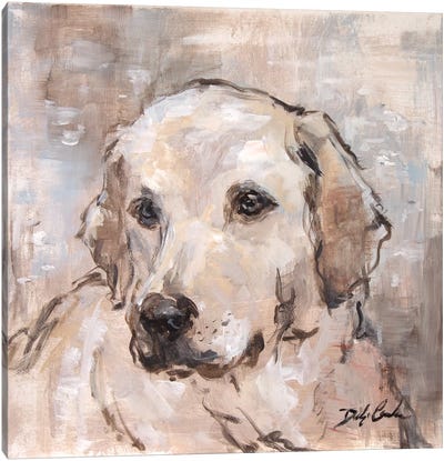 Lovely Lab Canvas Art Print - Labrador Retriever Art