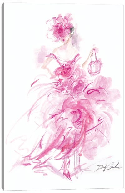 Parisian Night Canvas Art Print - Dress & Gown Art