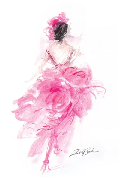 Fashion Illustrations: Parisian Pink  by Debi Coules