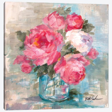 Summer Roses I Canvas Print #DEB96} by Debi Coules Art Print