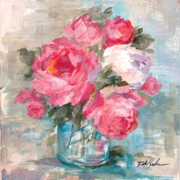 Shabby Chic Décor: Summer Roses I by Debi Coules