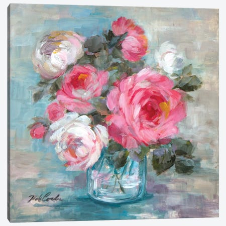 Summer Roses II Canvas Print #DEB97} by Debi Coules Art Print