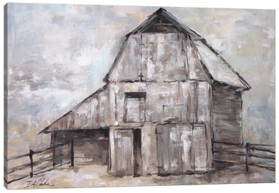 The Barn Canvas Art Print - Modern Farmhouse Living Room Art