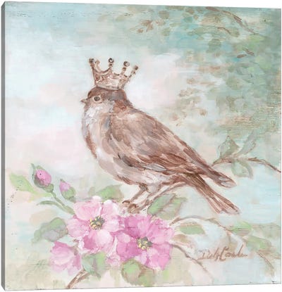 French Crown & Feathers I Canvas Art Print - Debi Coules