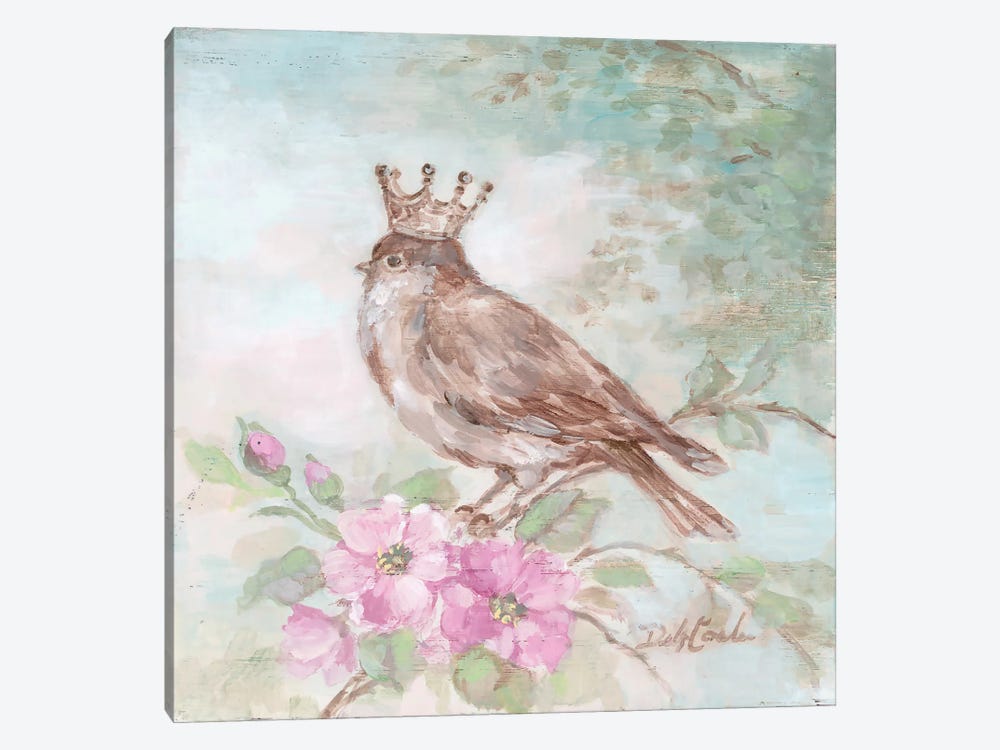 French Crown & Feathers I by Debi Coules 1-piece Canvas Wall Art