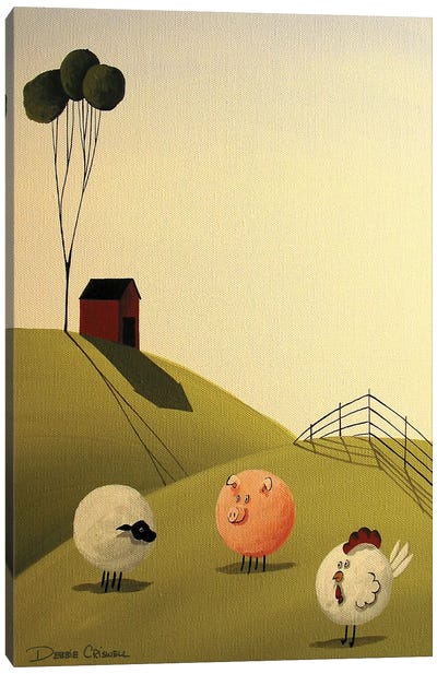 The Breakfast Club Canvas Art Print - Sheep Art