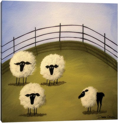 The Compromise Canvas Art Print - Sheep Art