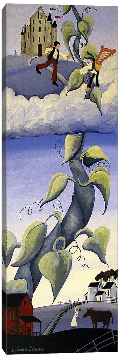 The Giant Beanstalk Canvas Art Print - Debbie Criswell