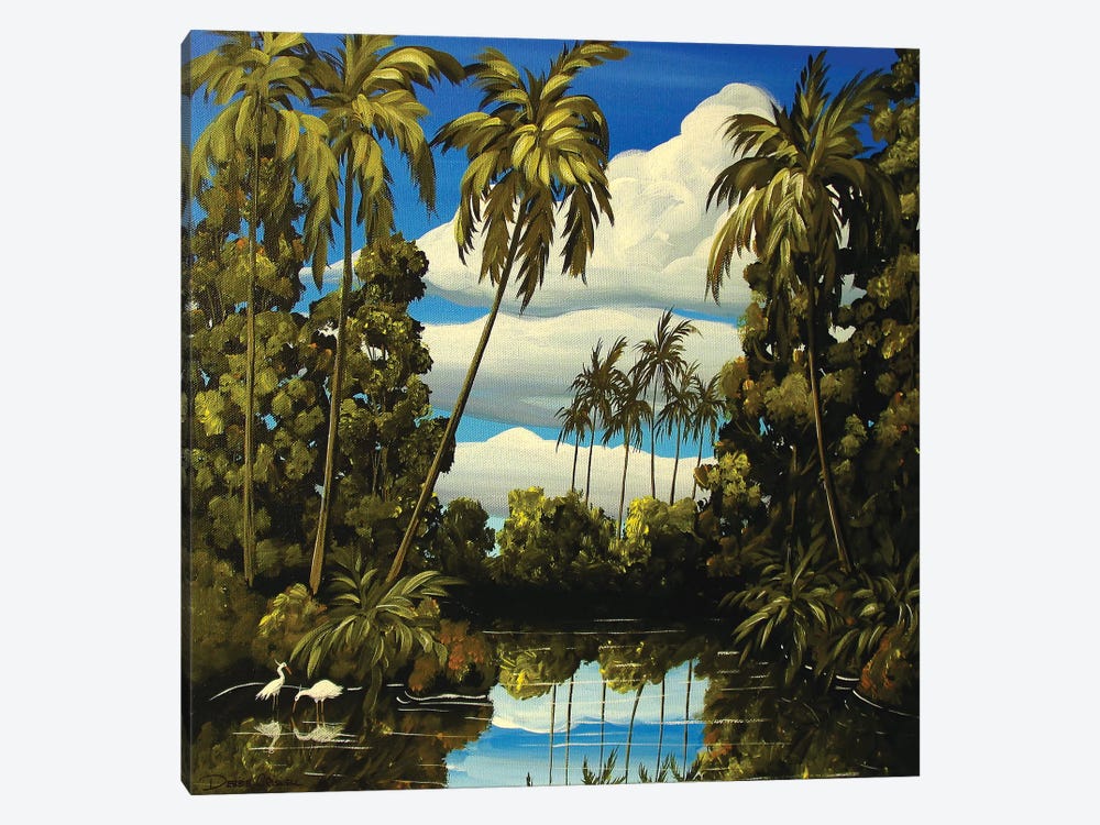 Tropical Lagoon by Debbie Criswell 1-piece Canvas Print