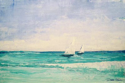 Turquoise Seas by Debbie Criswell framed canvas print