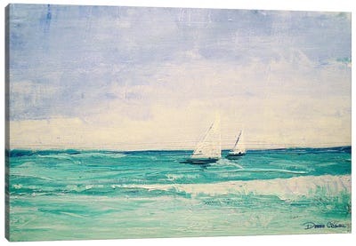 Turquoise Seas Canvas Art Print - Debbie Criswell
