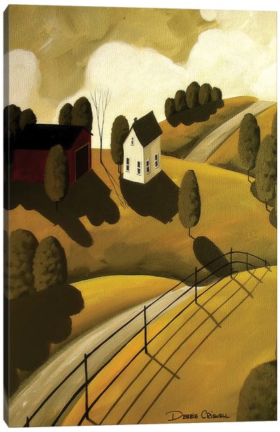Two Hills Away Canvas Art Print - Debbie Criswell