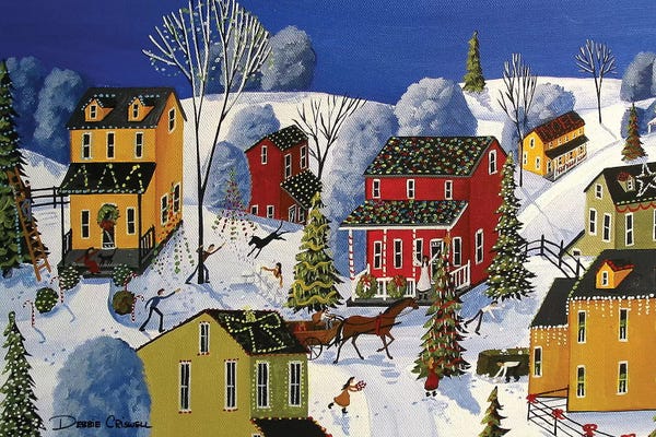 Rustic Winter: All The Christmas Glitter by Debbie Criswell