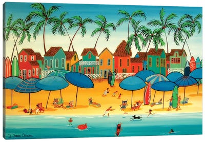 Beach Bonanza Canvas Art Print - Debbie Criswell