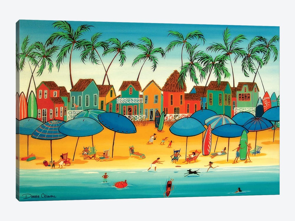 Beach Bonanza by Debbie Criswell 1-piece Canvas Print