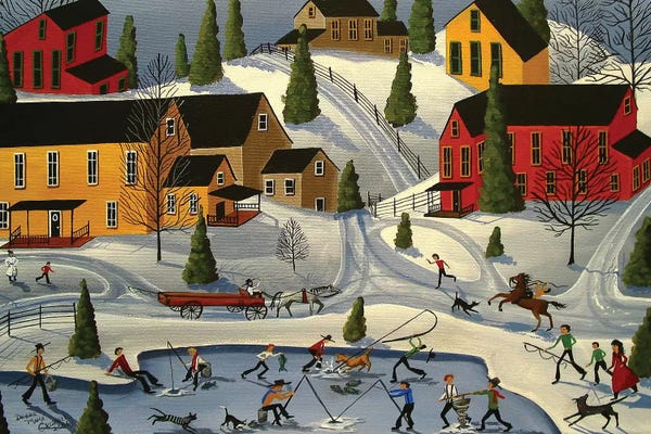 Snowscapes: Ice Fishin by Debbie Criswell