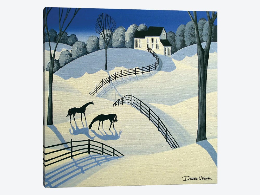 Oh Oh Winter Time by Debbie Criswell 1-piece Canvas Print
