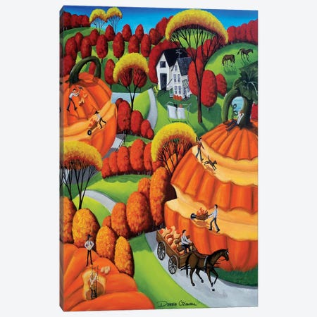 Pumpkin Harvest Canvas Print #DEC154} by Debbie Criswell Canvas Art