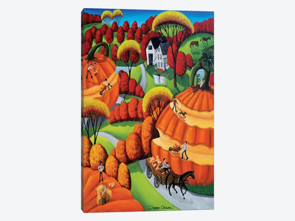 Pumpkin Harvest by Debbie Criswell 1-piece Canvas Print