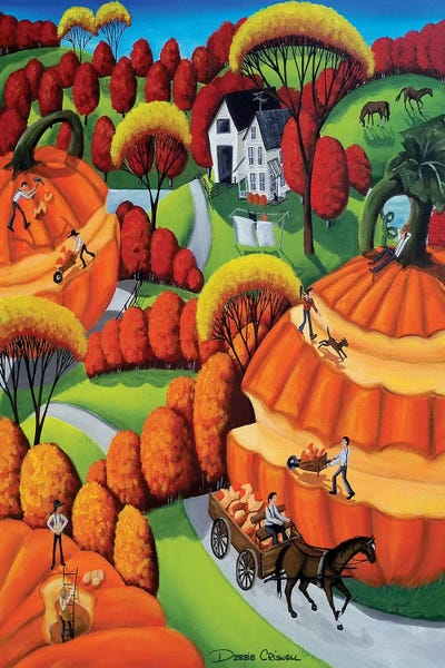 Villages & Towns: Pumpkin Harvest by Debbie Criswell