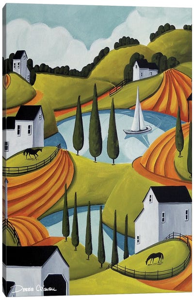 Sailing Canvas Art Print - Debbie Criswell