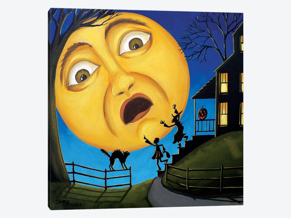 Scare The Moon by Debbie Criswell 1-piece Canvas Print