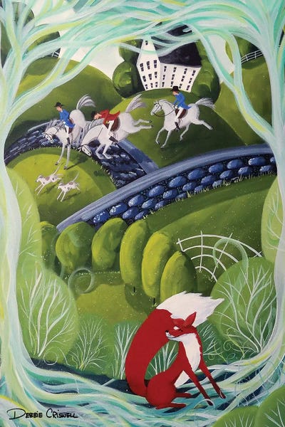 Foxes: Sly Fox - Whimsical by Debbie Criswell