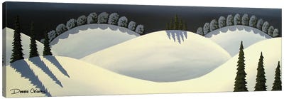 Snow Covered Canvas Art Print - Folk Art