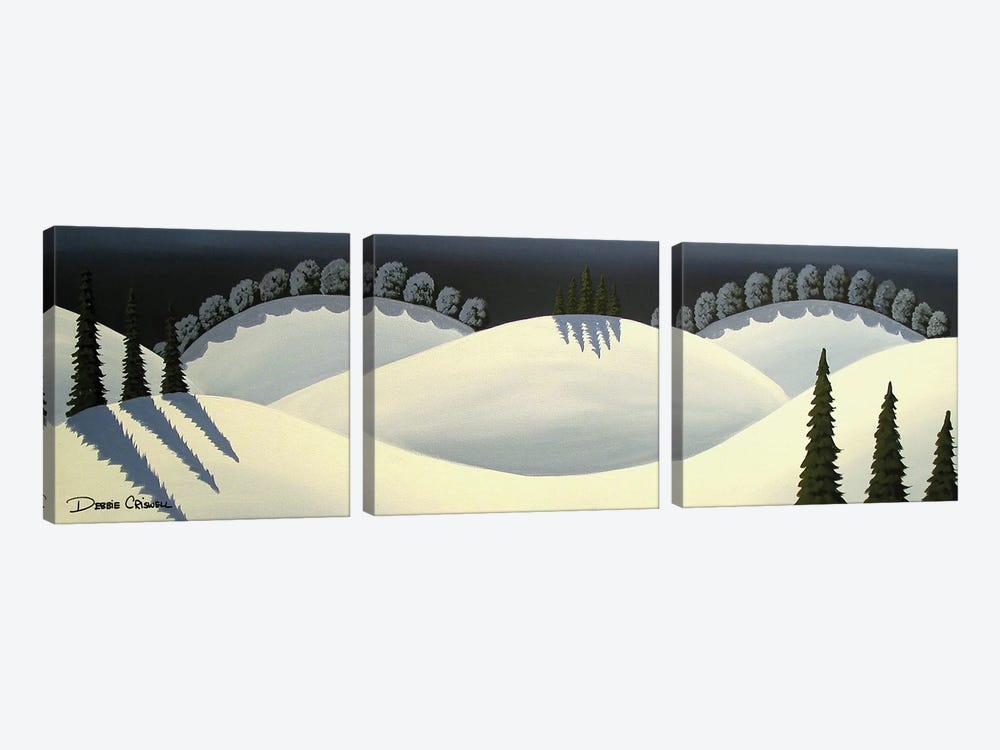 Snow Covered by Debbie Criswell 3-piece Canvas Art