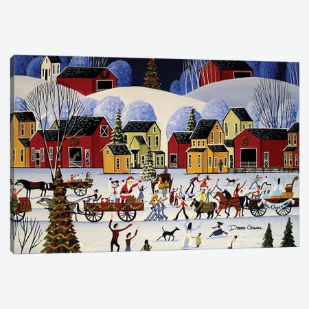 The Christmas Parade Canvas Print #DEC171} by Debbie Criswell Canvas Print