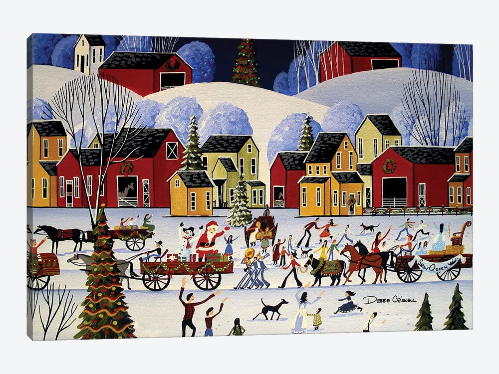The Christmas Parade by Debbie Criswell 1-piece Canvas Artwork