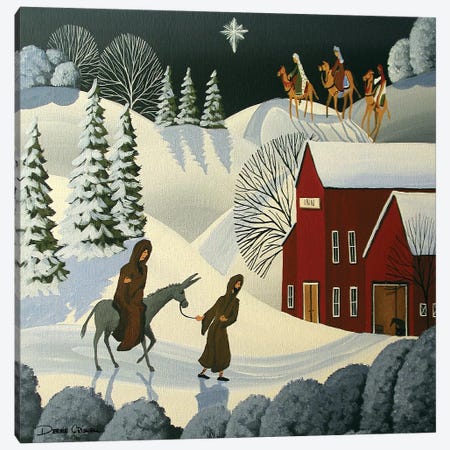 The First Christmas Canvas Print #DEC172} by Debbie Criswell Art Print
