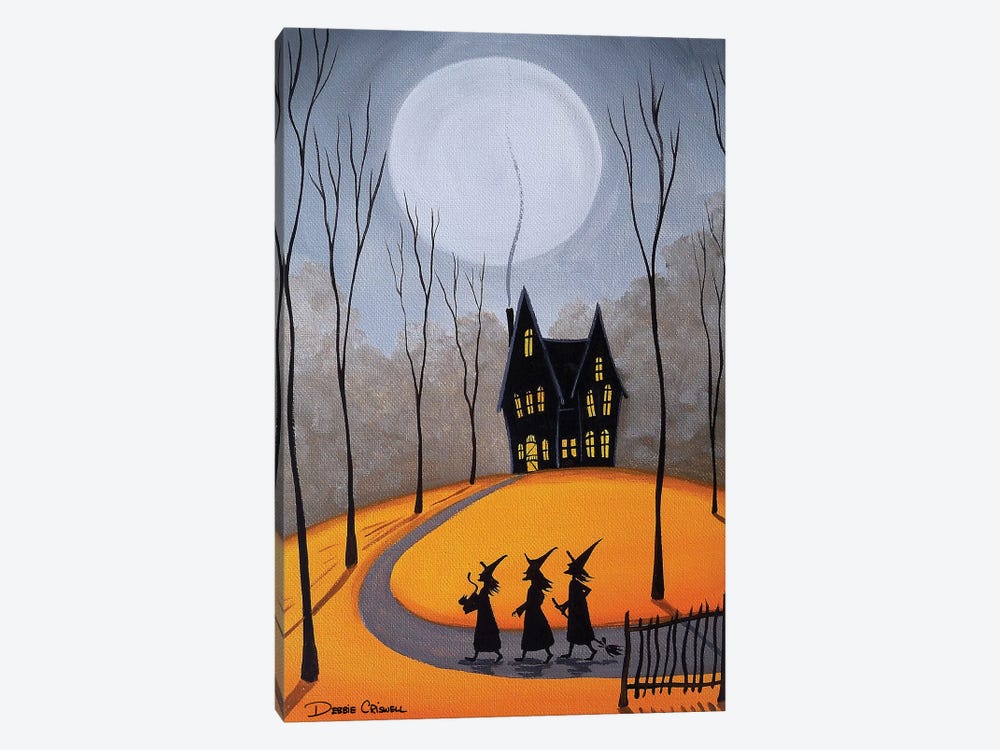 Three Little Witches by Debbie Criswell 1-piece Canvas Art Print