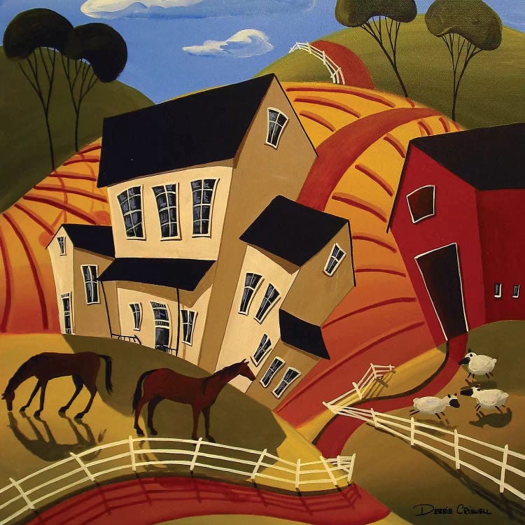 Wacky Farm by Debbie Criswell wall art